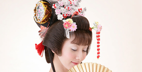 日本髪　カツラ　2点 即納】ウィッグ Wigs2you H-114 かつら 日本髪 和風 黒 黒髪