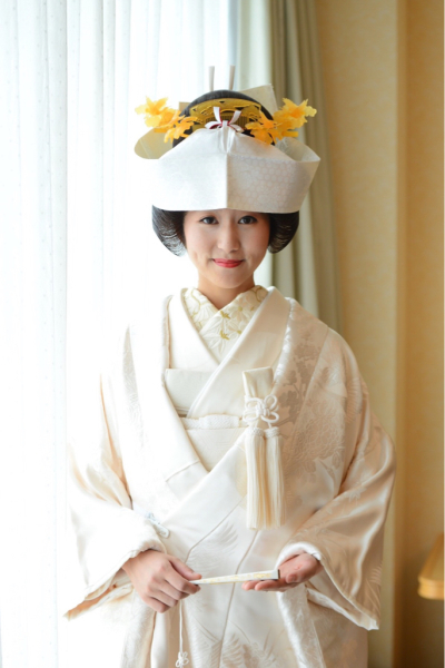 結婚式に文金高島田を被ったお客さまからの画像です‼︎ | かつらしげもり
